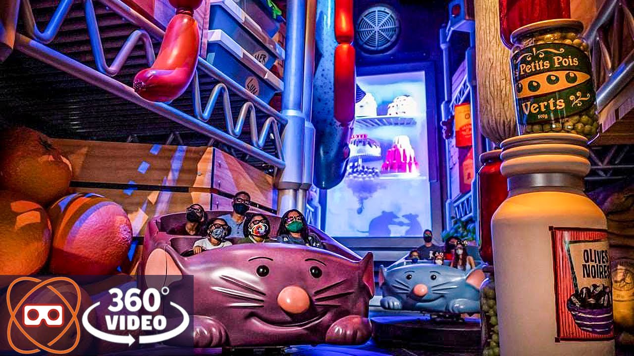 [360] Remy's Ratatouille Adventure | Disney World EPCOT Dark Ride