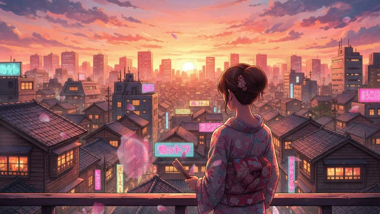 A Cozy Evening in Japan 🌇 | Lo-Fi Chill Beats
