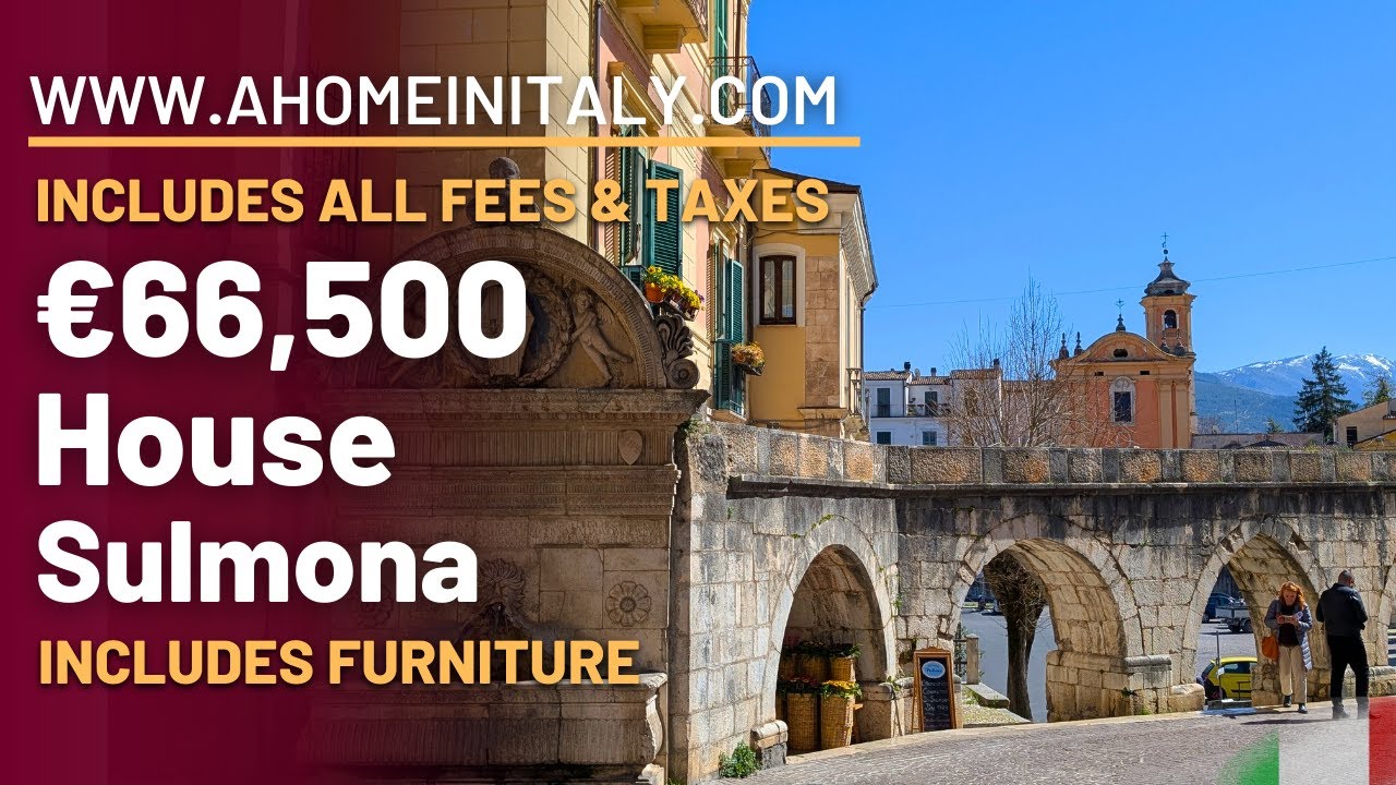 FANTASTIC ITALIAN PROPERTY in the heart of STUNNING SULMONA close to the coast and ski resorts.