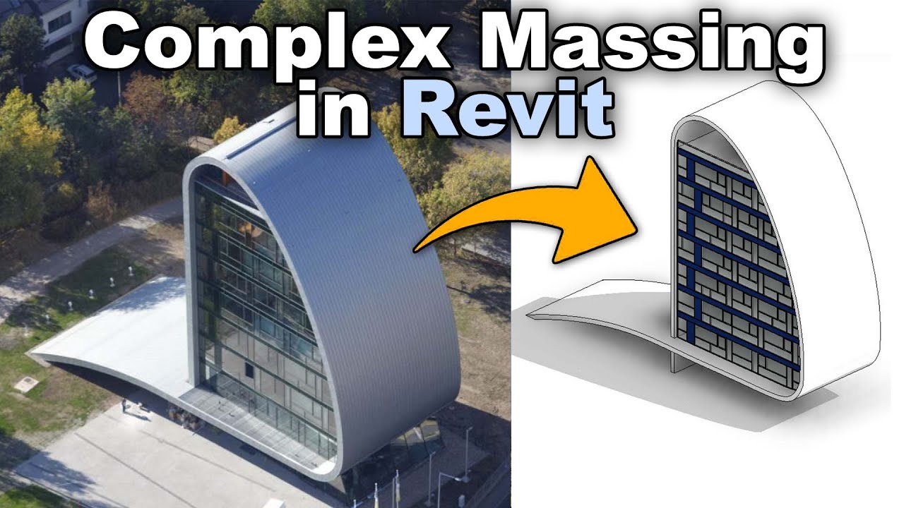 Учебное пособие по сложному моделированию масс в Revit (моделирование масс на месте)