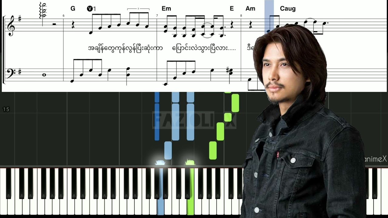 နောက်ဆုံးရင်ခွင်-𝗥 𝗭𝗮𝗿 𝗡𝗶 (Piano Version/Tutorial/Sheet)