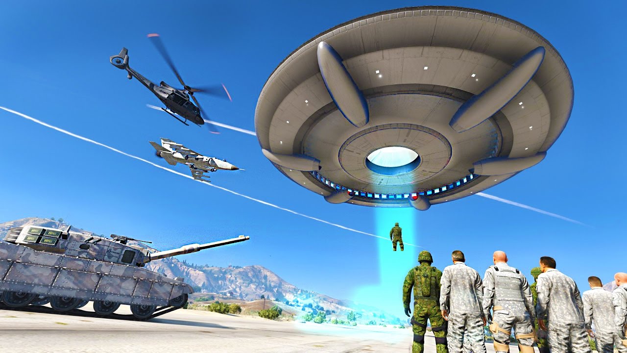 HUGE ALIEN INVASION DESTROYS LOS SANTOS - GTA 5 MOD !!!