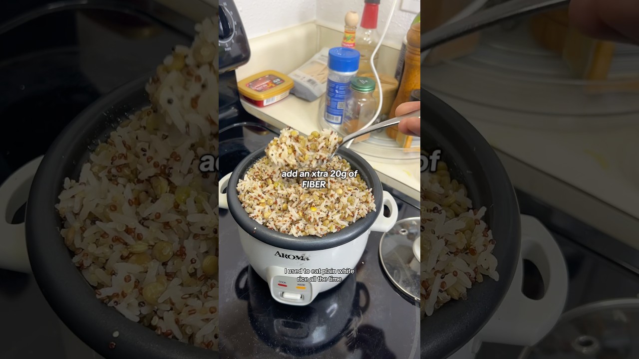 Простой рис с высоким содержанием клетчатки! #клетчатка