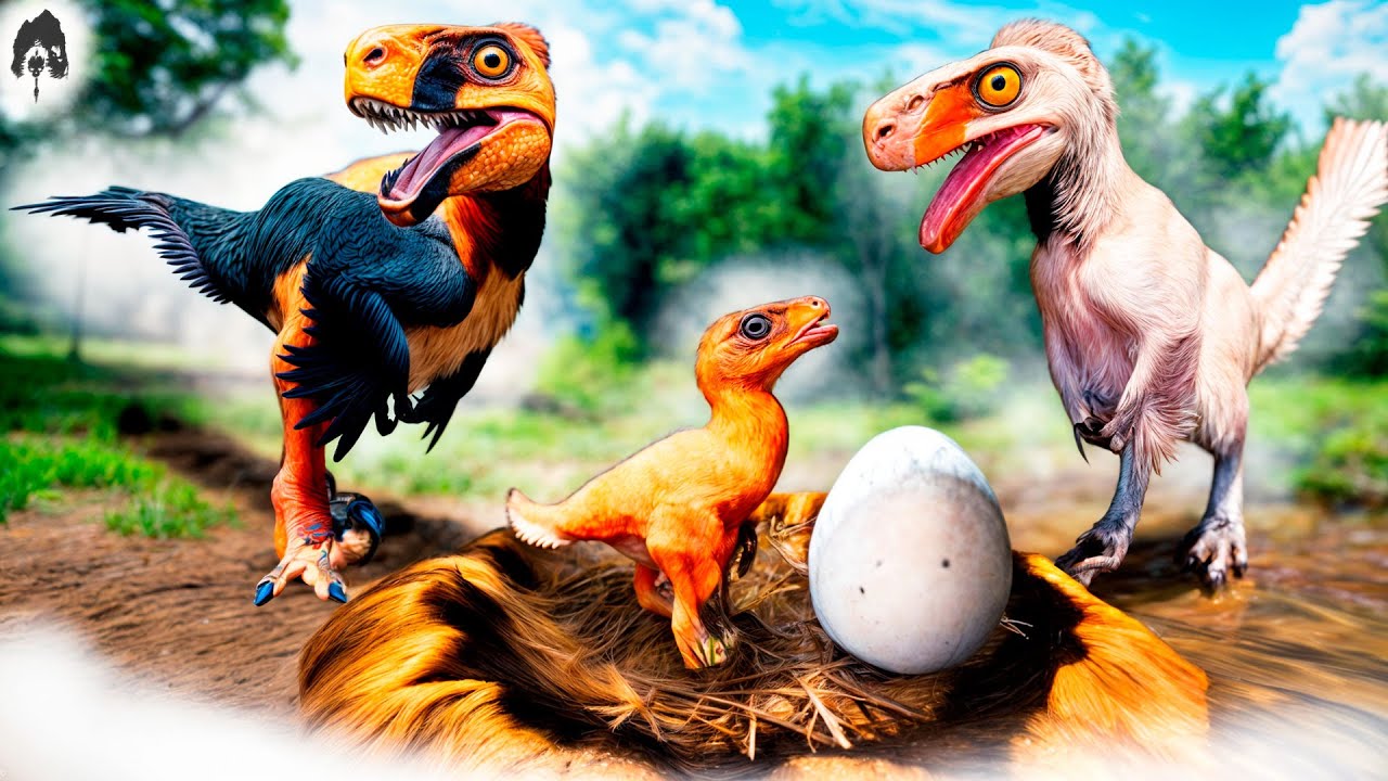 the isle - Pai Utahraptor Protetor Se Foi? Família Mista, De Bebê até o Adulto!