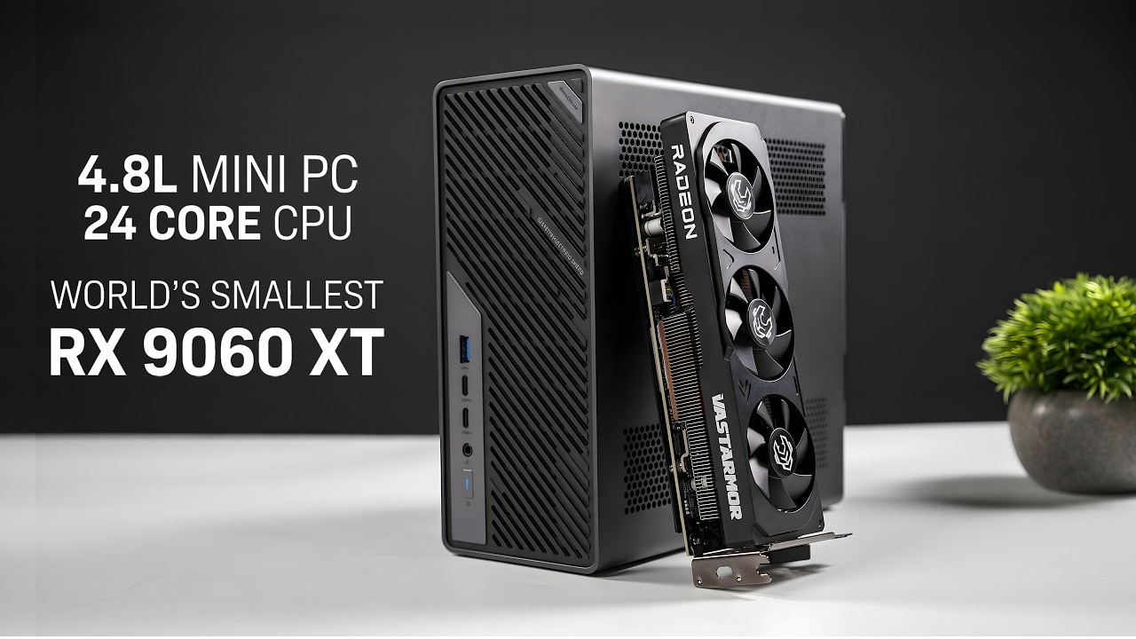 This 4.8L Mini PC Has a Low Profile RX 9060 XT!