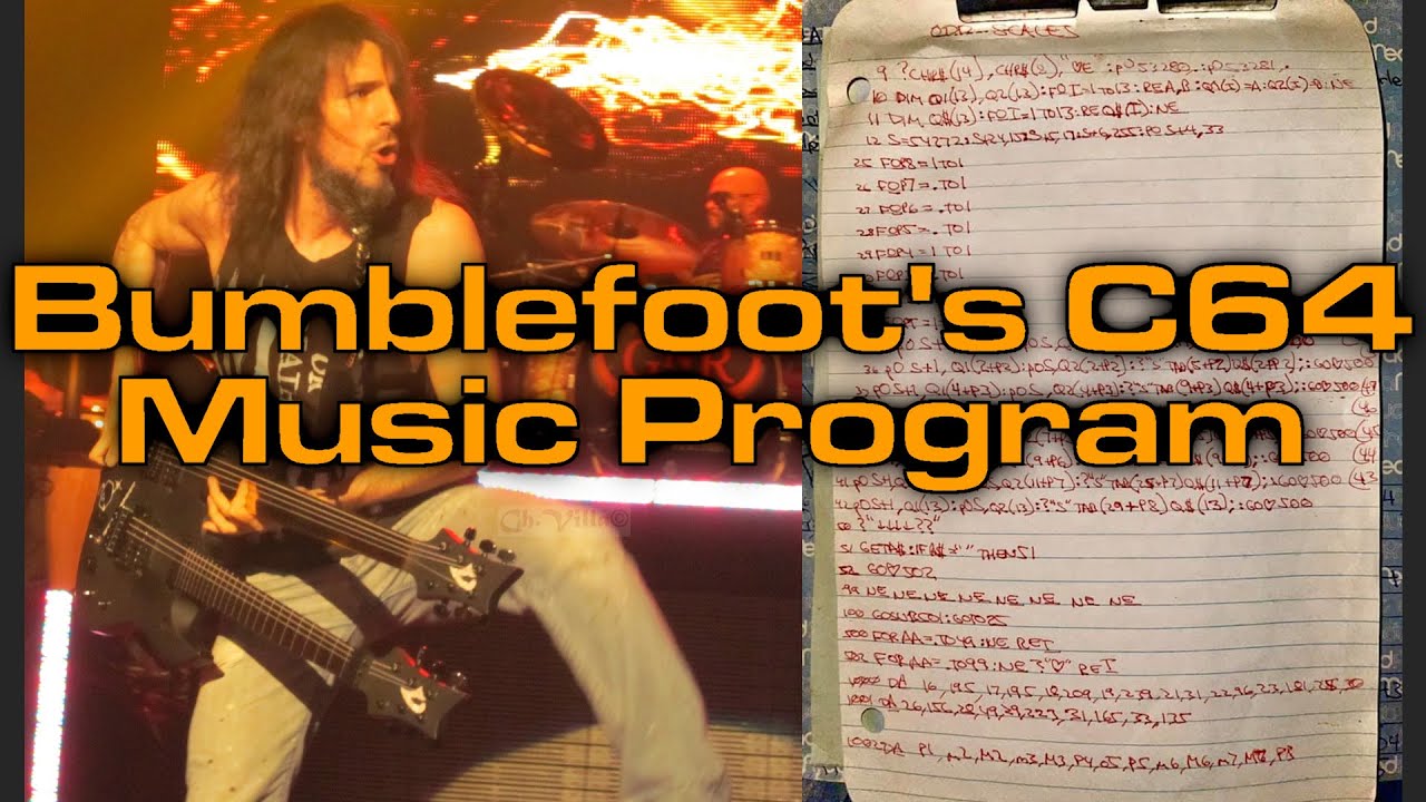 Deciphering Bumblefoot's Commodore 64 Music Program