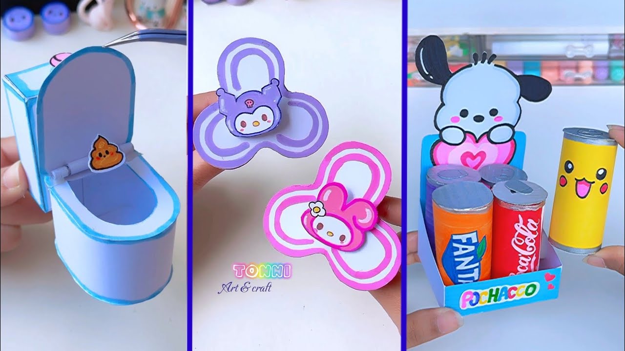 Paper craft/Easy craft ideas/ miniature craft / how to make /DIY/school project/Tonni art and craft