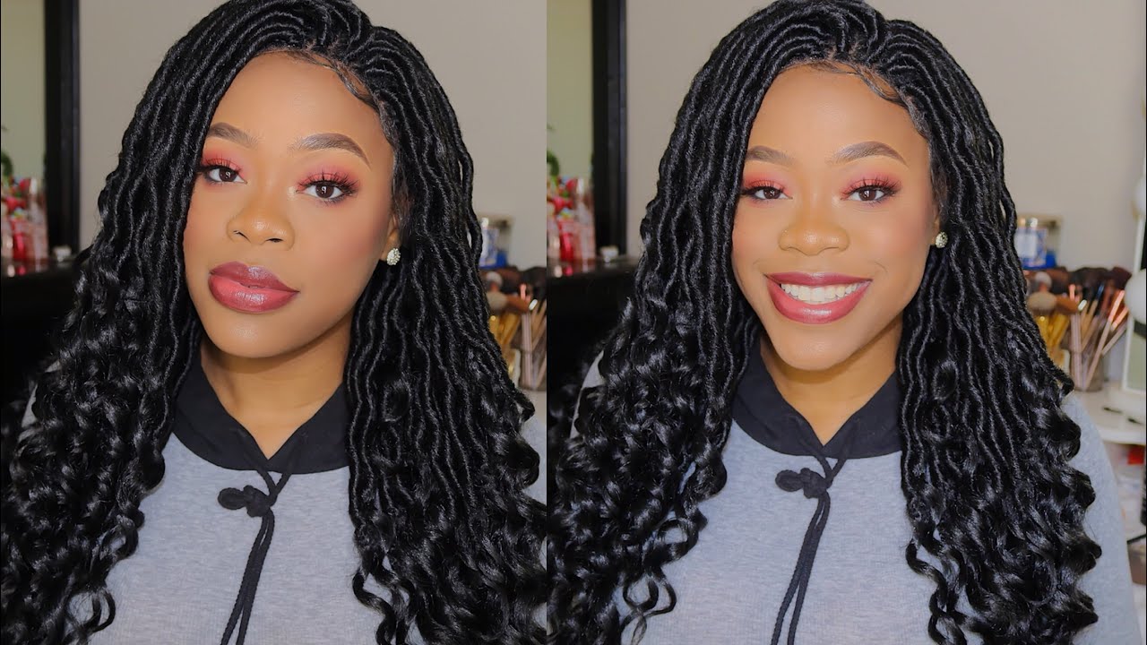 SENSATIONNEL SYNTHETIC LACE FRONT CLOUD 9 4X4 MULTI PARTING LACE WIG GODDESS LOCS