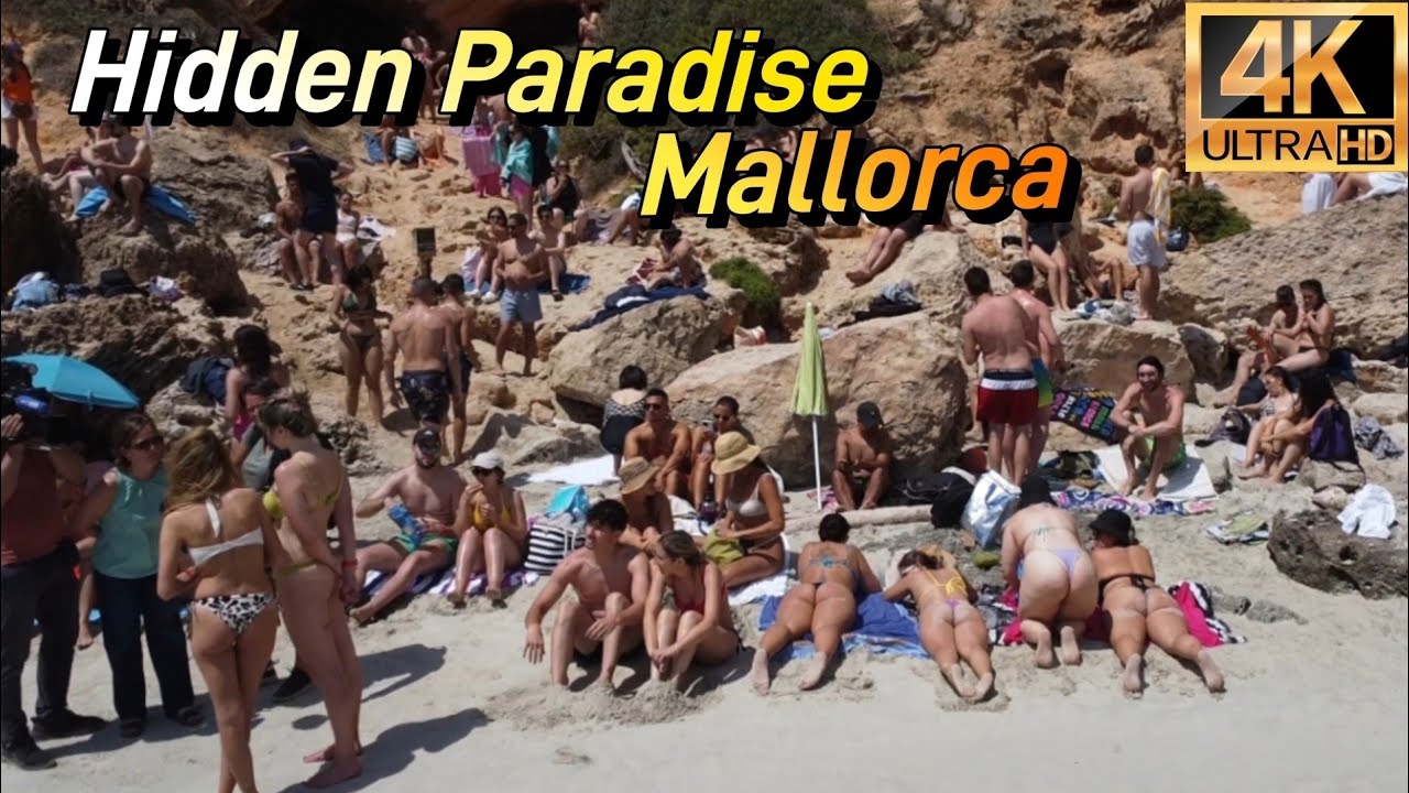Mallorca’s Most Beautiful Hidden Beach | Incredible Drone Views in 4K 🇪🇸 - Calo des Moro