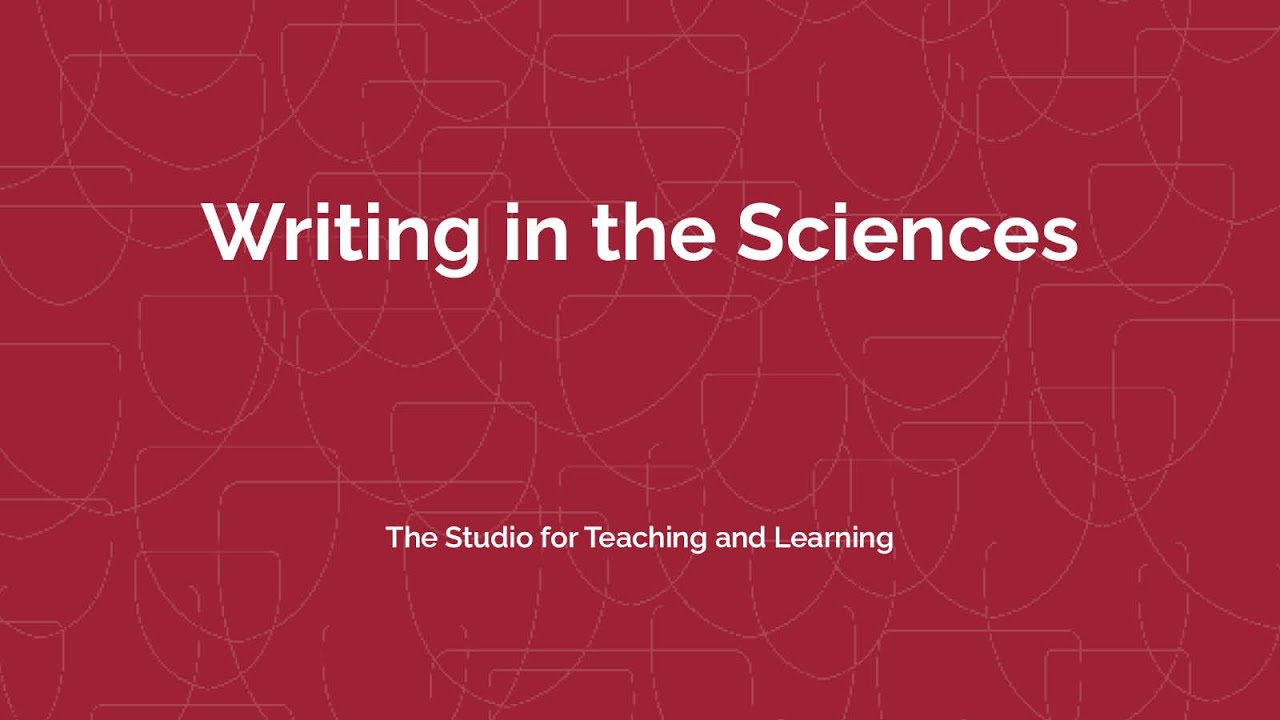 Introduction to Writing in the Sciences