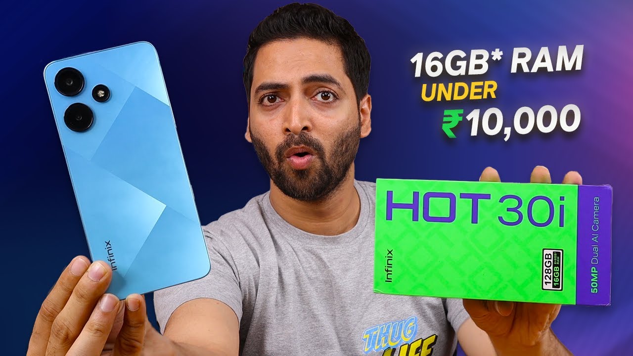 Infinix Hot 30i Unboxing - 16GB* Ram & 128GB Storage At Just ₹8,999 😮