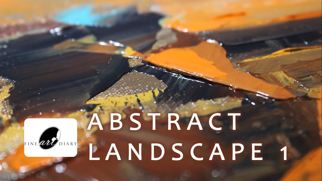 Abstract Landscape Painting Technique | Abstract Landscape 1 | Painting Demonstration