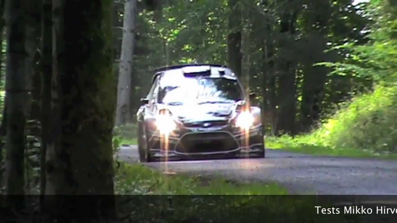 Tests Day FRANCE Mikko Hirvonen FORD Fiesta WRC Limited Black Edition HD