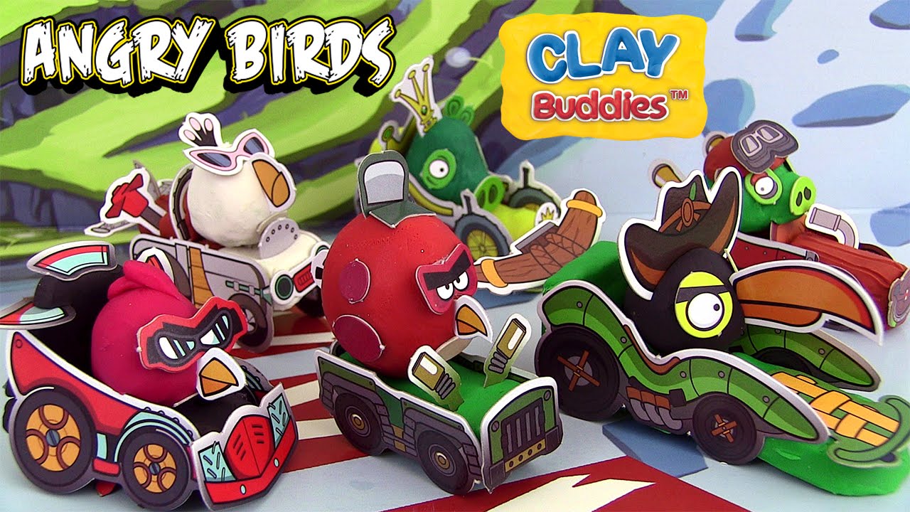 Angry Birds Clay Buddies Play Doh Super Pack Pâte à modeler Jeux pour Garçon