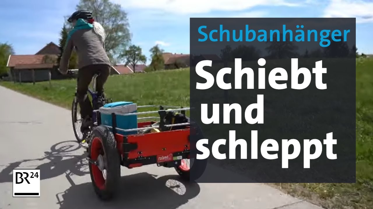 Mit Elektromotor u. Funksteuerung: Tüftler verbessert Schubanhänger fürs Fahrrad | Abendschau | BR24