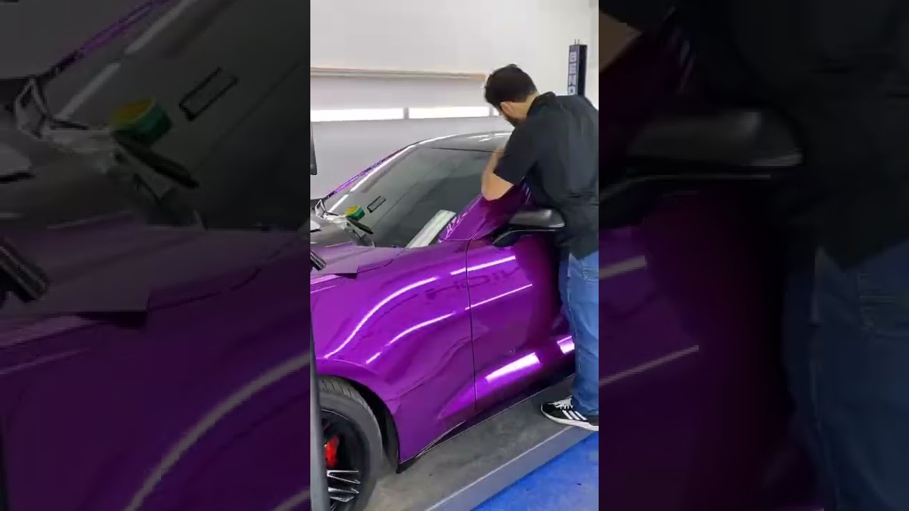 WRAPPING MY CAMARO IN PURPLE CHROME