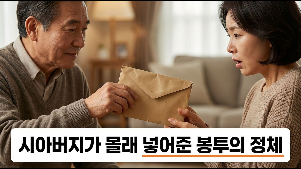 시아버지가 몰래 넣어준 봉투의 정체는 무엇인가