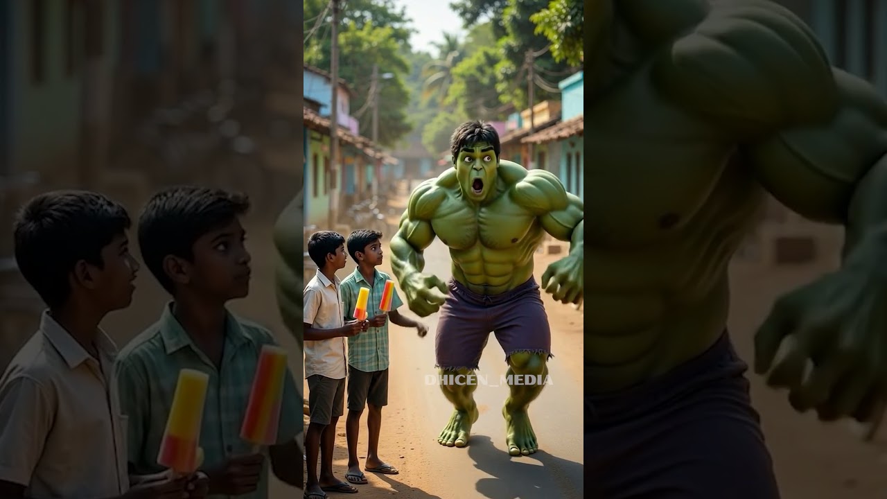 ஐஸ் வண்டி பக்கத்து தெருவுக்கு போயிடுச்சா ? Hulk ! #hulk  #dhicenmedia  #tamilai  #aishorts #hulkai