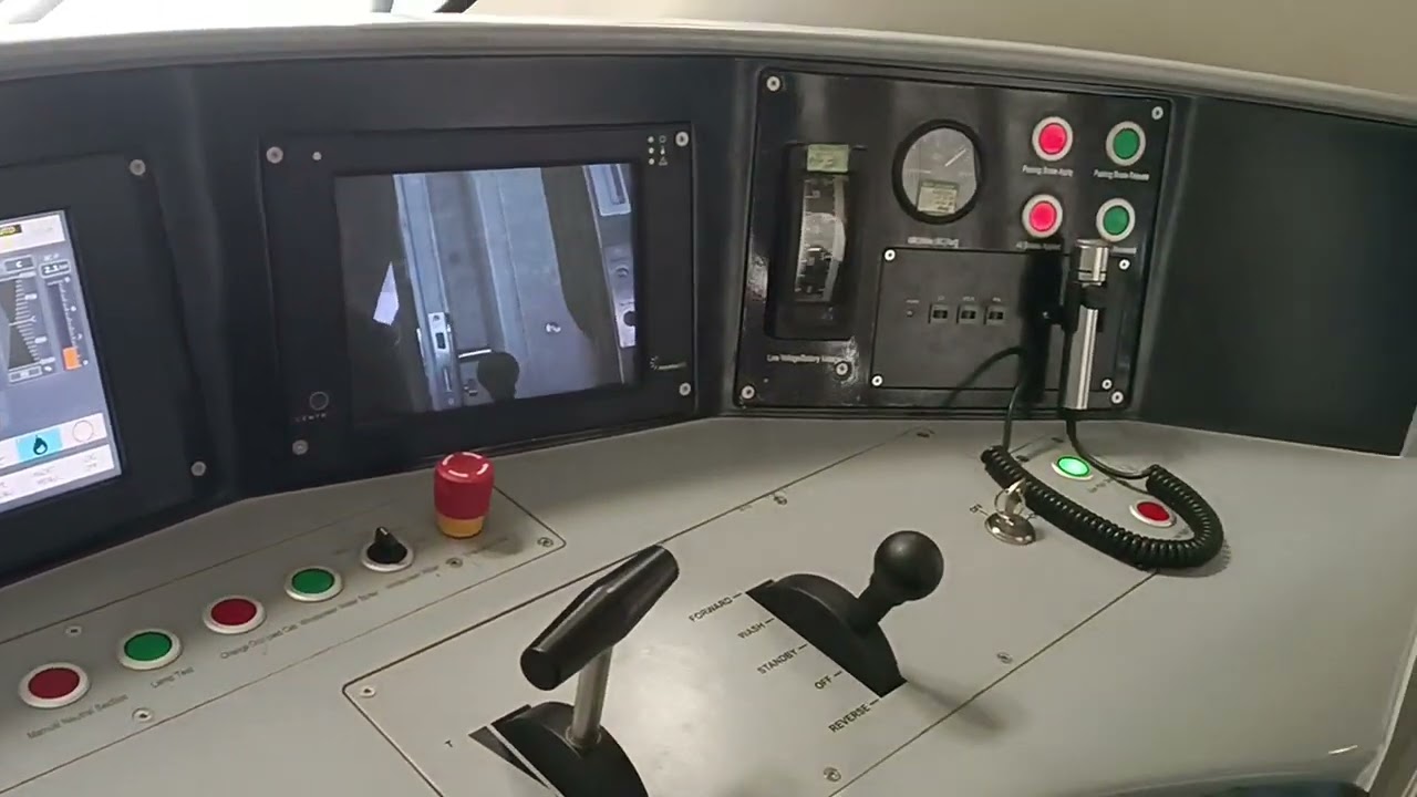 | Metro | train | driver | cabin | view |