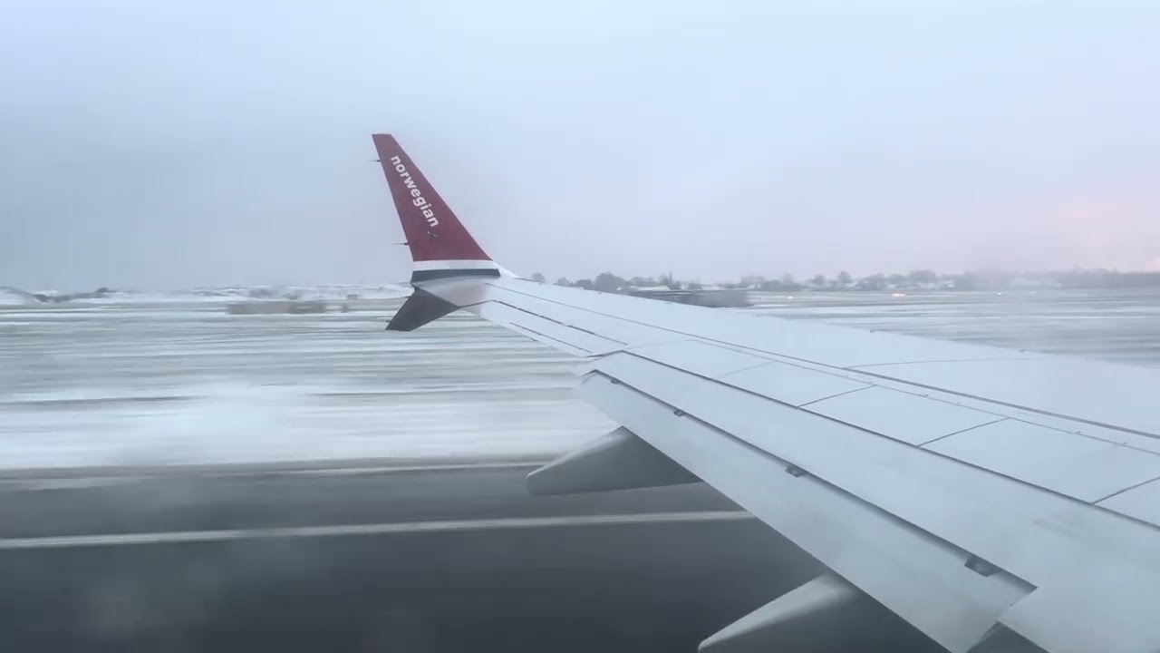 Air Norwegian Boeing 737 Max takes off from Copenhagen Airport