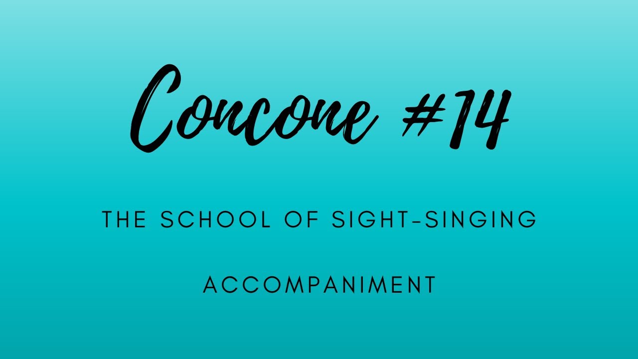 Concone #14 Accompaniment
