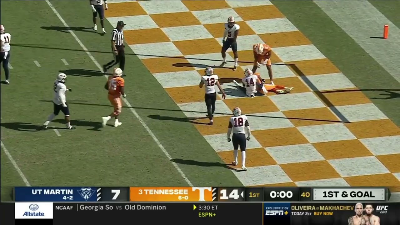 Hendon Hooker vs UT Martin (2022)