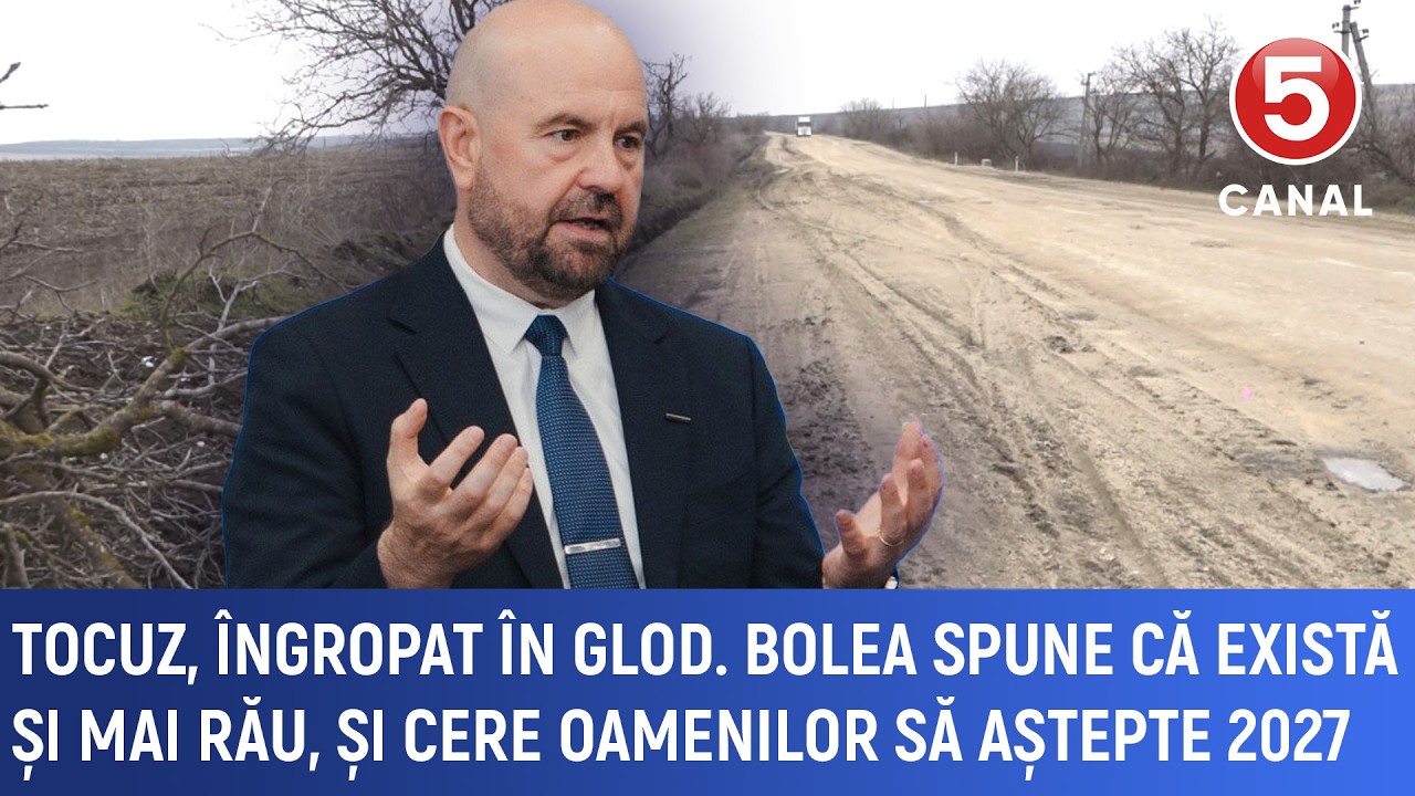 Tocuz, îngropat în glod. Bolea spune că există și mai rău, și cere oamenilor să aștepte 2027