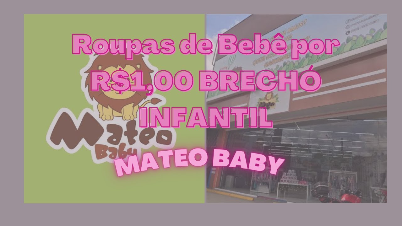 ROUPAS DE BEBÊ POR R$1,OO | BRECHÓ INFANTIL MATEO BABY