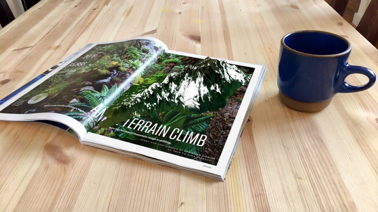 Augmented Reality National Geographic Magazine