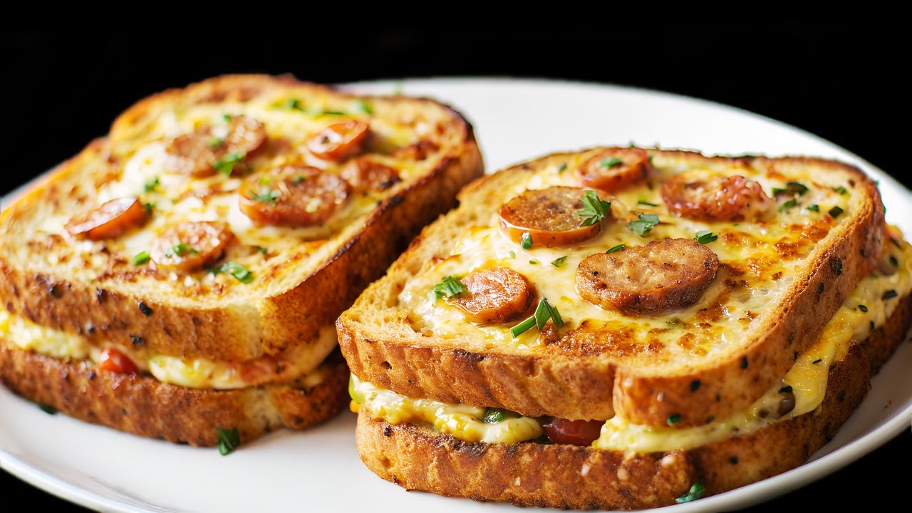 Ein so köstliches Frühstück wie nie zuvor! Toast mit Ei aus dem Ofen!