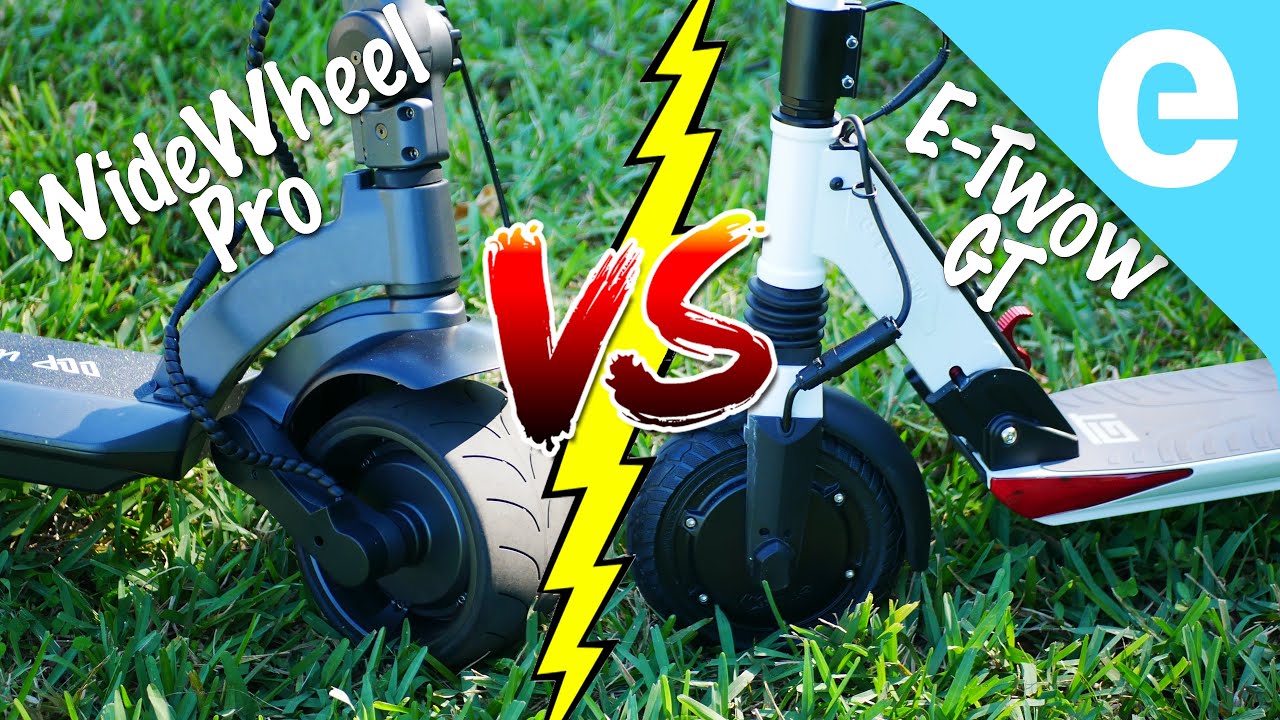 WideWheel Pro vs E-Twow GT electric scooter battle
