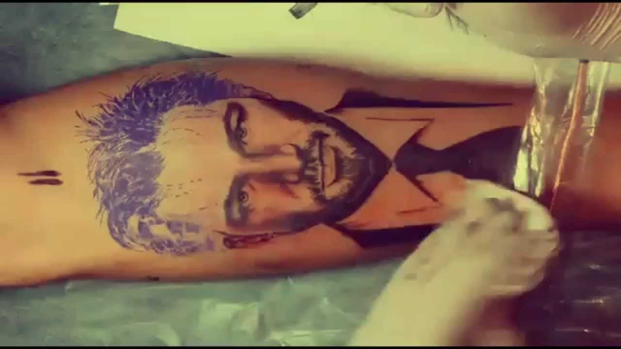 Портрет Киану Ривза / Keanu Reeves portrait tattoo