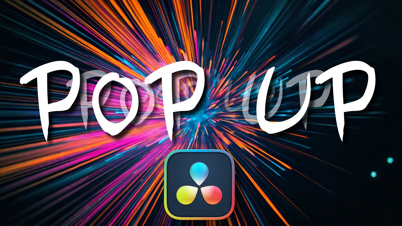How To Create A POP UP Text EFFECT In Davinci Resolve