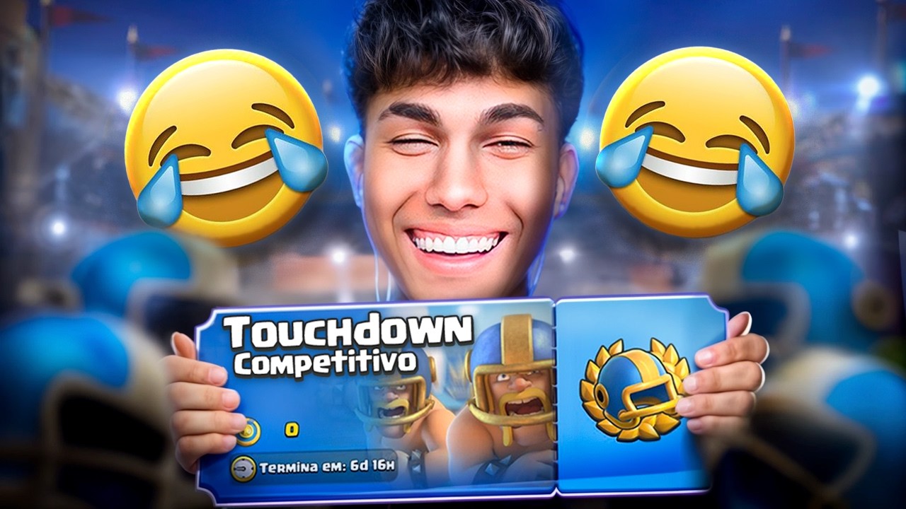 NÃO É MEME.. TOUCHDOWN É O NOVO MODO  RANQUEADO DO CLASH ROYALE! 🤣