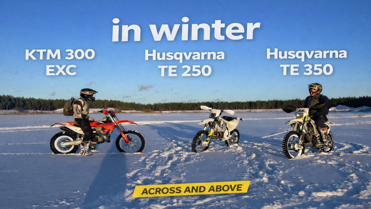 Hard Enduro winter fun in North Europe, Estonia Madness ❄️ KTM & Husqvarna in Deep Snow