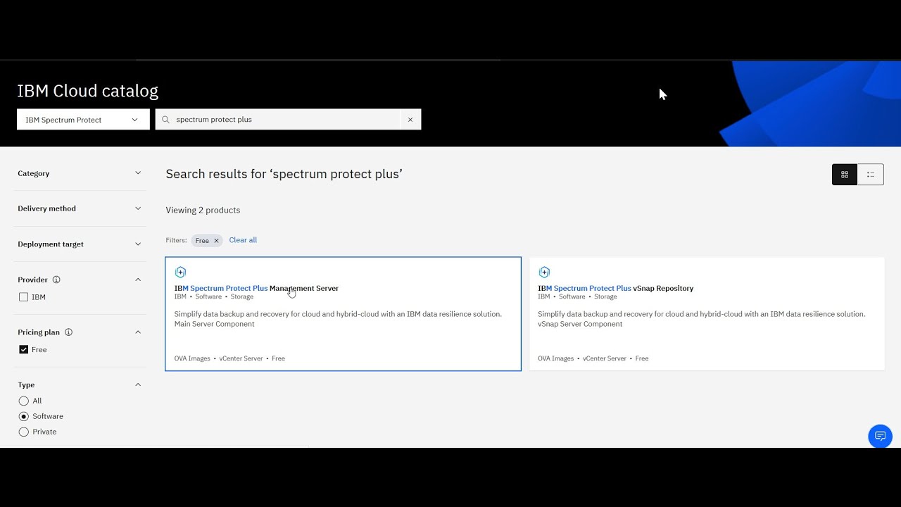 IBM Spectrum Protect Plus on the IBM Cloud - Demo