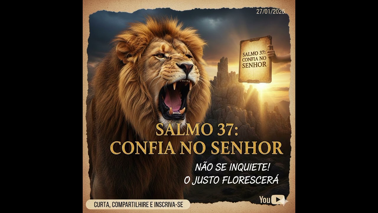 SALMO 37 CANTADO – Confie em Deus e Ele Agirá | Oração Para Dormir em Paz