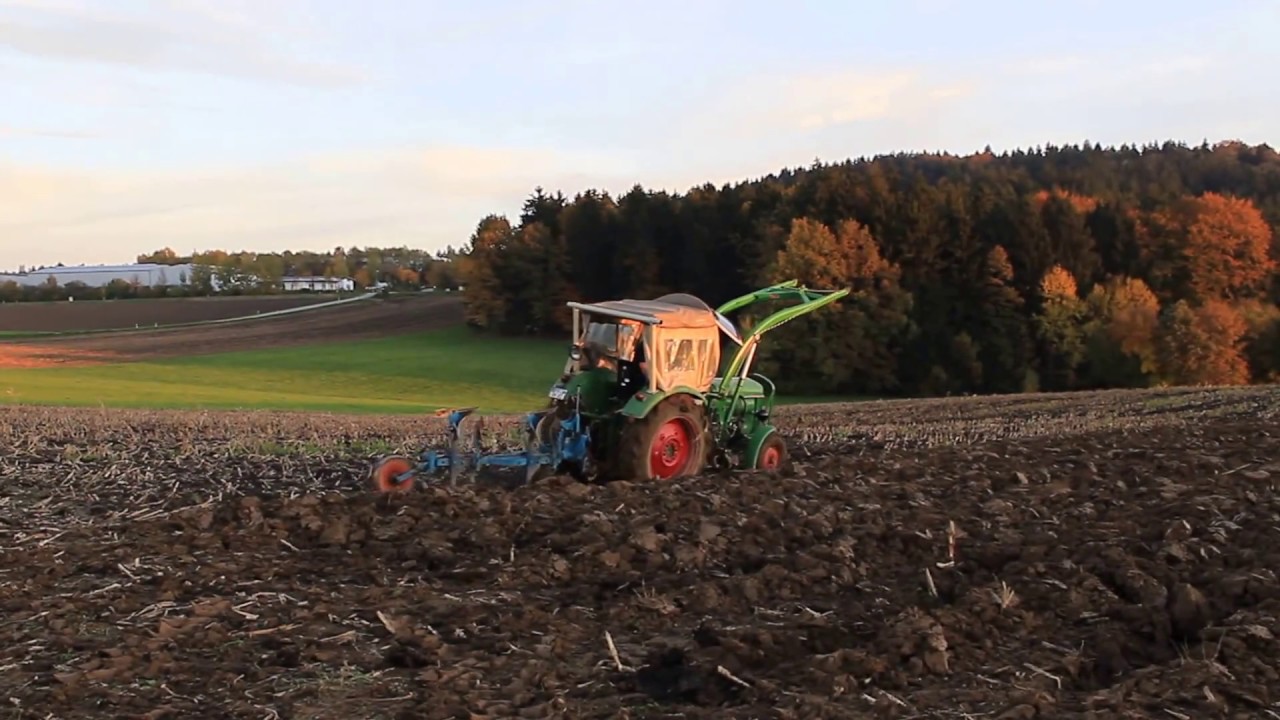 Deutz D 4005 mit Rabe Taube L55 Pflug