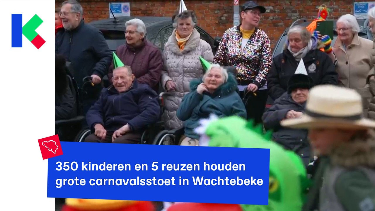 350 kinderen en 5 reuzen houden grote carnavalsstoet in Wachtebeke