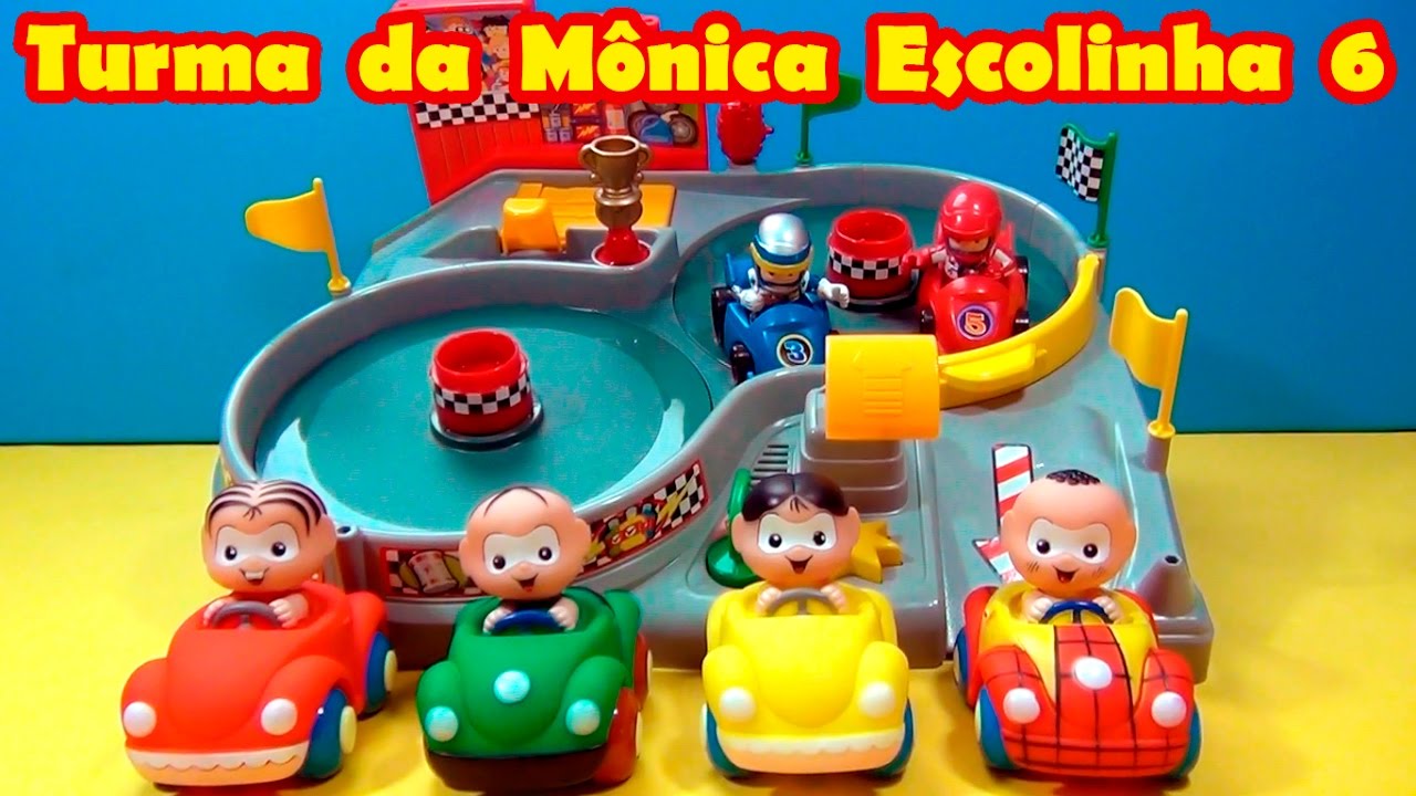 Turma da Mônica Bebês! Escolinha 6! Fórmula 1. Ferrari ou Williams? #turmadamônica #brincadeiras