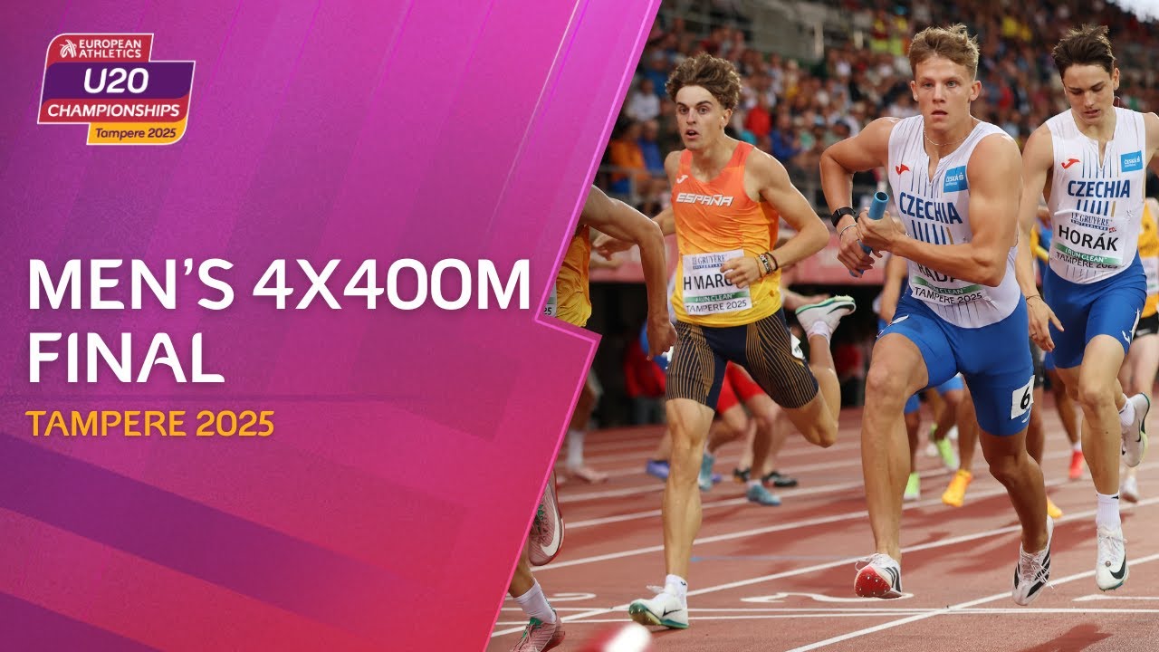 DOMINANT victory! 🇨🇿🥇 Men's 4x400m relay final replay | Bergen 2025