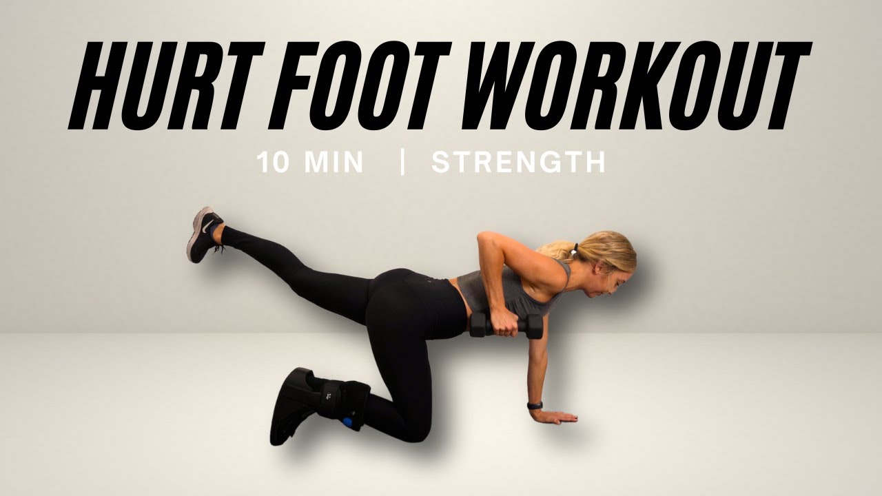 Hurt Foot Strength Workout | 10 Minute Non Weight Bearing Workout | fitnessa ◡̈