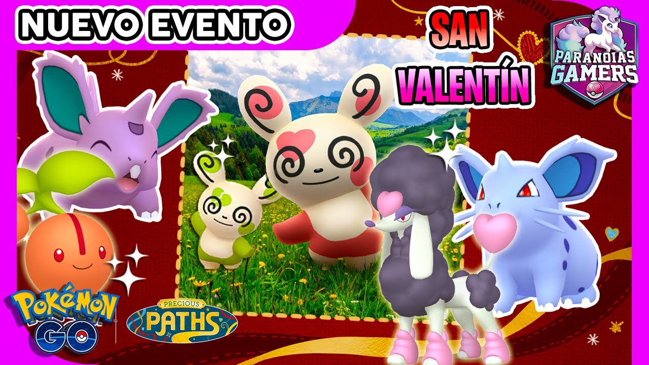 🚨ANUNCIADO EVENTO DE SAN VALENTÍN CON DESAFÍOS GLOBALES, SPINDA Y FURFROU CORAZÓN y más.. Pokémon GO