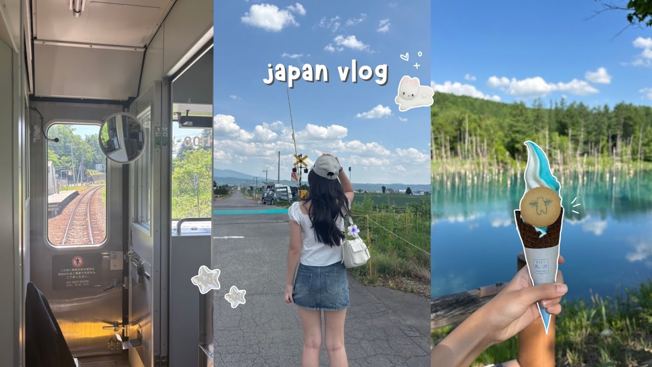 JAPAN VLOG 🪷 | blue pond, lavender farm, chair lift, cafe in the woods, street cars