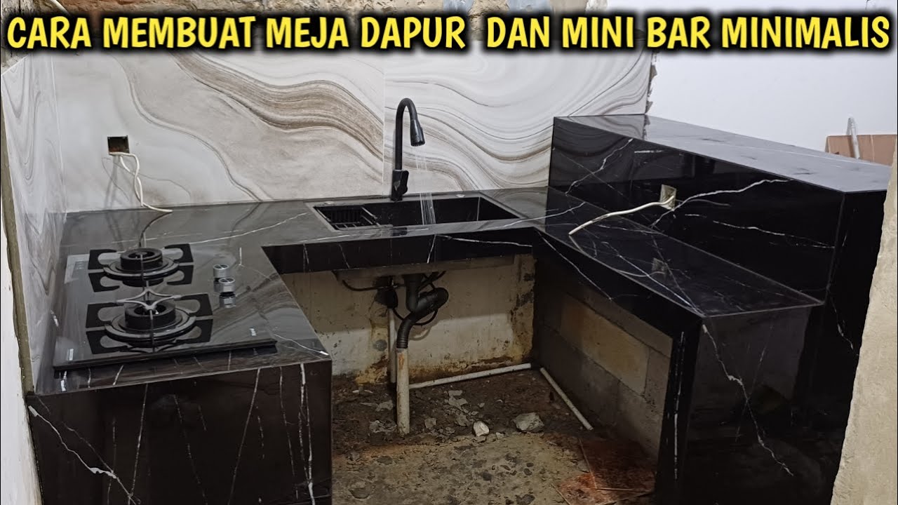 CARA MEMBUAT MEJA DAPUR DAN MINI BAR MINIMALIS