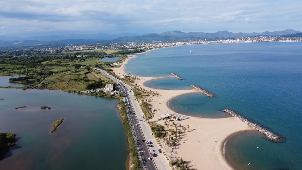 La plage de Saint-Aygulf, Fréjus, Frankrijk