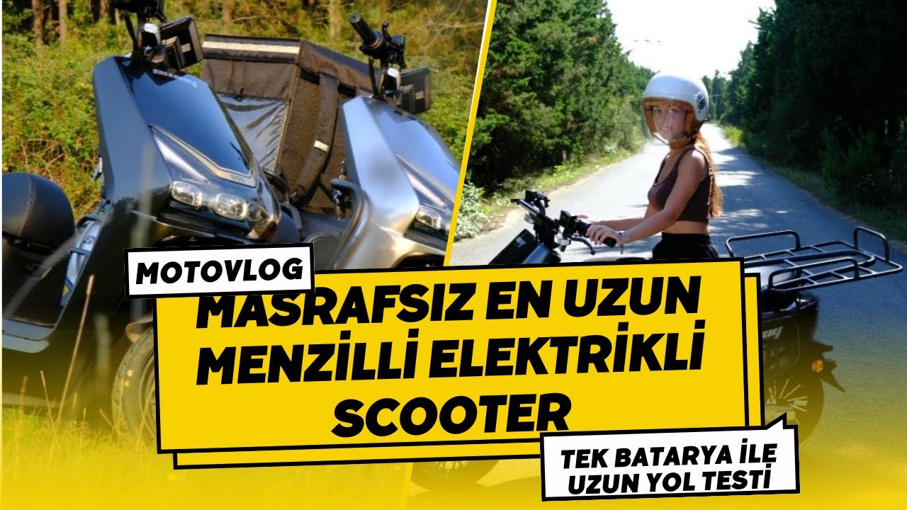 Sway N90 Tek Batarya ile 450 Km Menzil Elektrikli Scooter