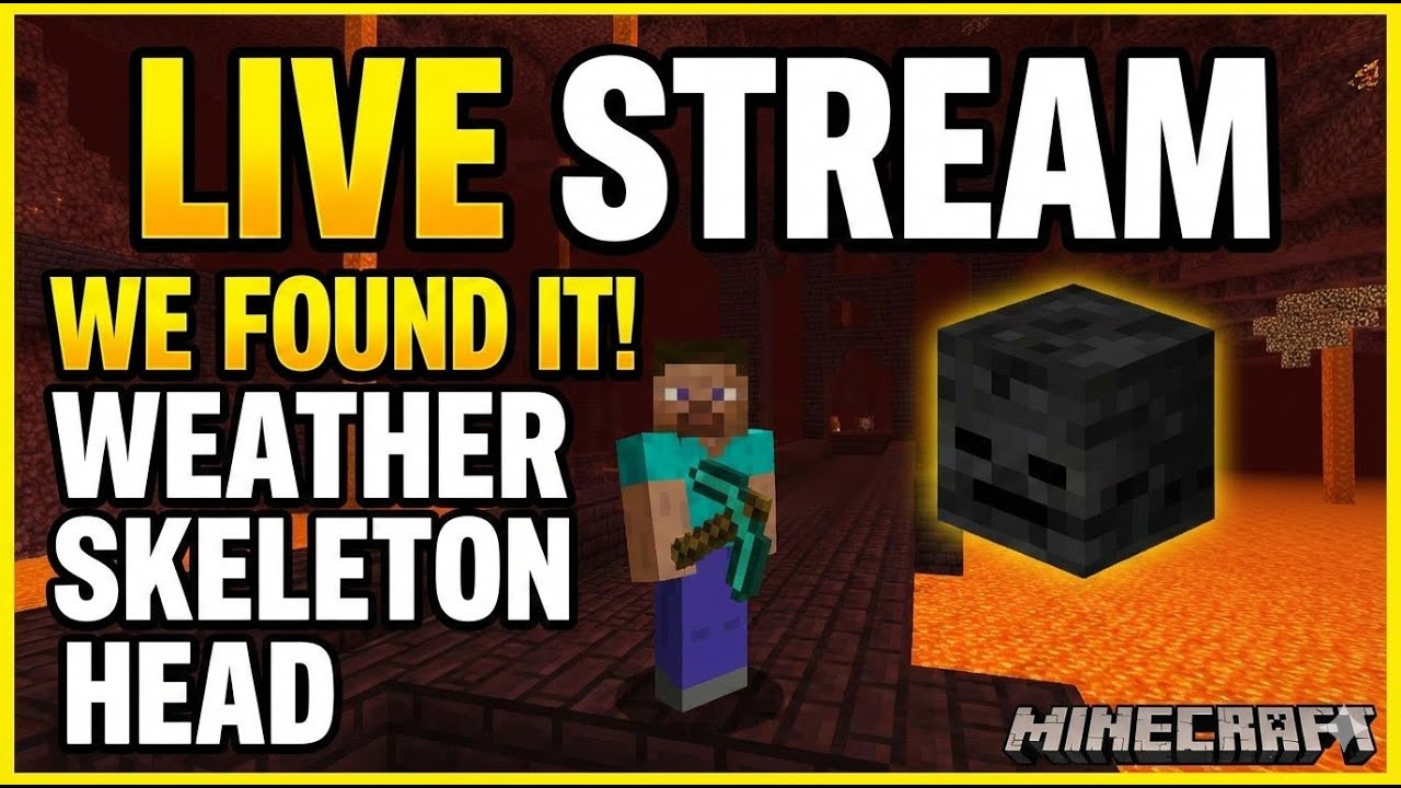 let's find weather skeleton head ☠️ | Minecraft LIVE