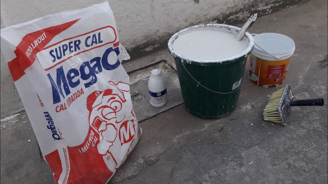 PINTANDO O MURO DE CAL E DANDO UMA DICA EXCELENTE
