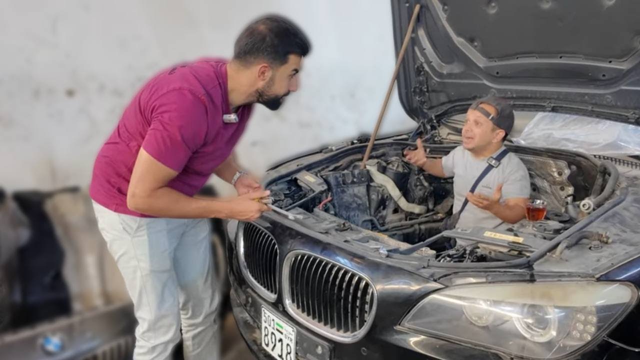 ابو عبدو اكتشف موهبتو بتصليح السيارات 😂😂
